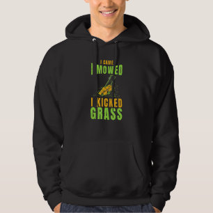 Rasenmäher Ich kam zum Mähgartentraktor Hoodie