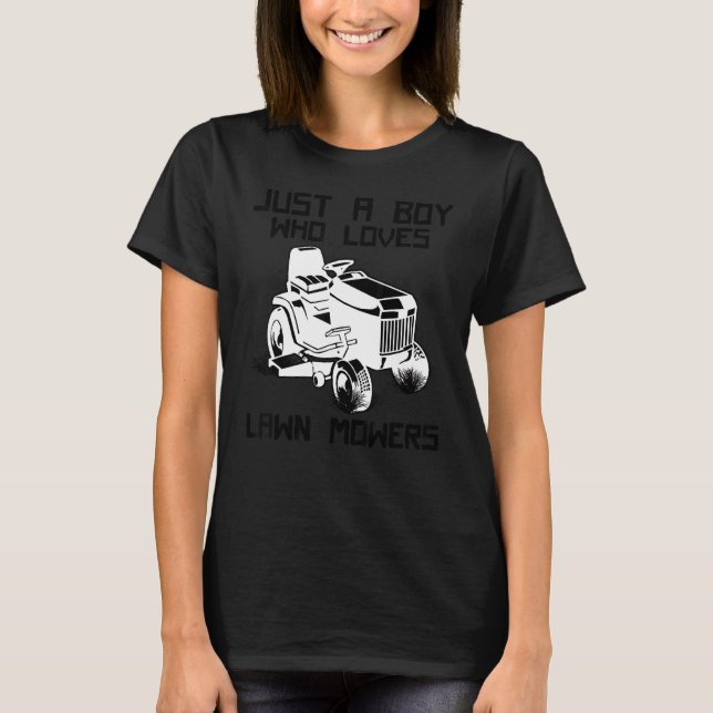 Rasenmäher Kindermähern Kindermähgarten T-Shirt (Vorderseite)