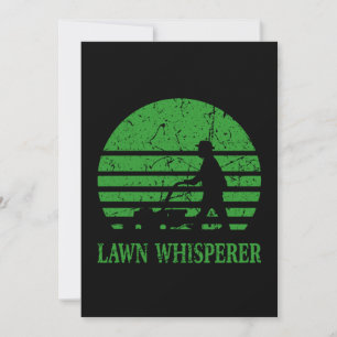 Rasenmäher Lawn Whisperer Gardener Geschenk Feiertagskarte