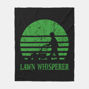Rasenmäher Lawn Whisperer Gardener Geschenk Fleecedecke