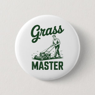 Rasenmäher-Legende Gr Master Dad Lustiger Rasenmäh Button