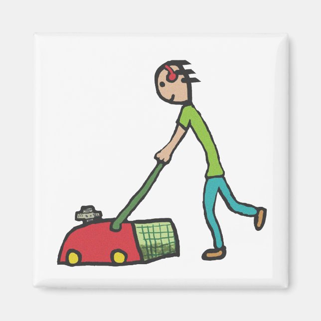 Rasenmäher Magnet (Vorne)