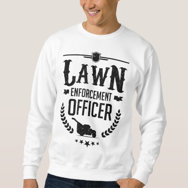 Rasenmäher Mäher Gartengarten - Durchsetzung der V Sweatshirt (Vorderseite)