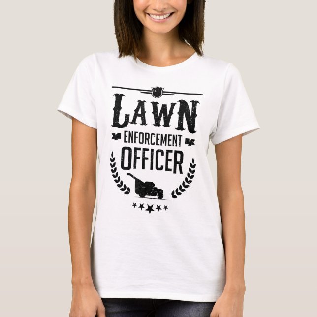 Rasenmäher Mäher Gartengarten - Durchsetzung der V T-Shirt (Vorderseite)