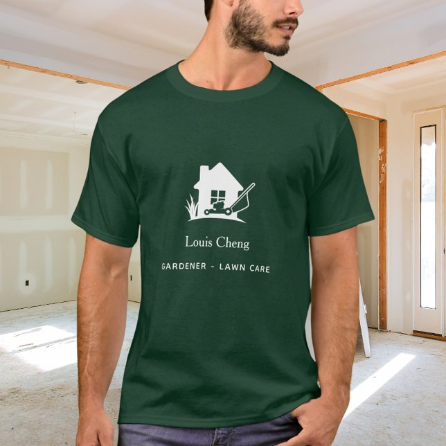 Rasenmäher mit Gartenarbeit für Grüngras T-Shirt (Von Creator hochgeladen)