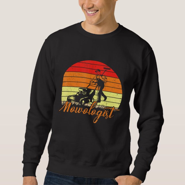 Rasenmäher mit Groundskeeper-Rasenmäher Sweatshirt (Vorderseite)