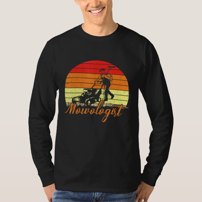 Rasenmäher mit Groundskeeper-Rasenmäher T-Shirt (Vorderseite)