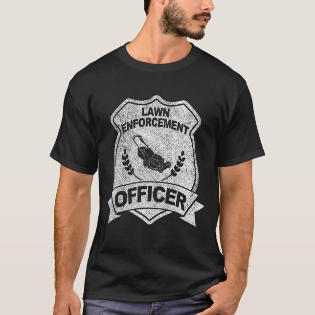 Rasenmäher mit Landschaftsschutz R T-Shirt (Vorderseite)