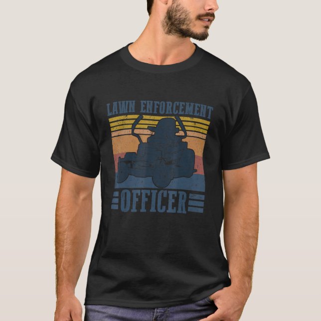Rasenmäher mit Landschaftsschutz R T-Shirt (Vorderseite)