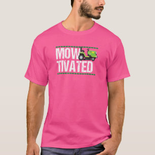 Rasenmäher mit motivierten Rasenmähen T-Shirt
