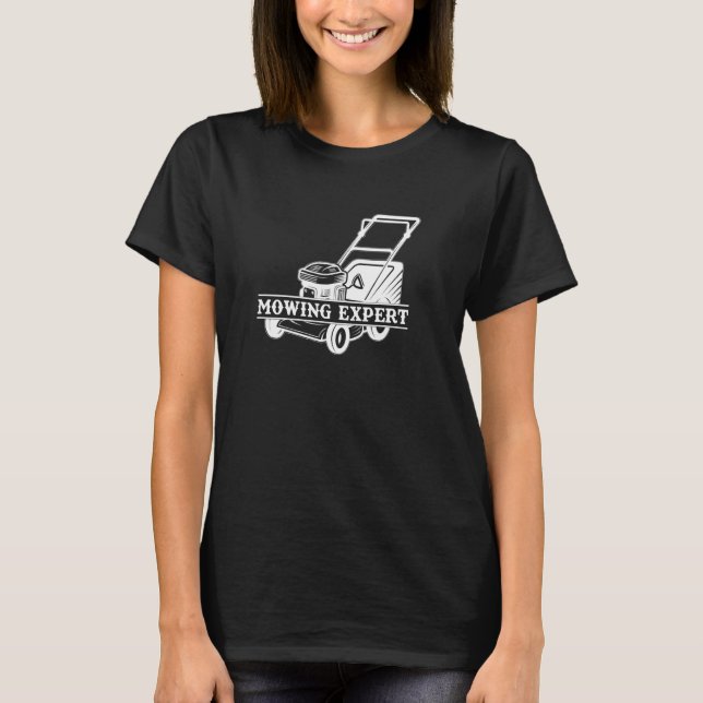 Rasenmäher mit Rasenmäher T-Shirt (Vorderseite)