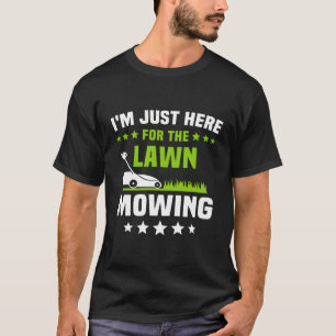 Rasenmäher mit Rasenmäher T-Shirt