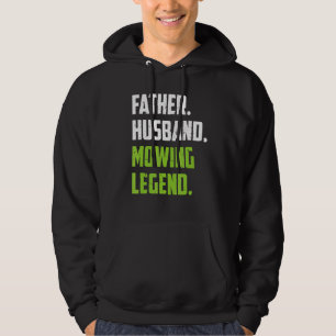 Rasenmäher mit Vatermäher Landscaping Hoodie