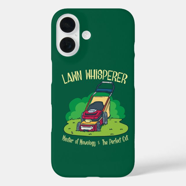 Rasenmäher mit Whisperer-Rasenmäher Gartengarten Case-Mate iPhone Hülle (Rückseite)