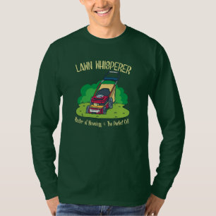 Rasenmäher mit Whisperer-Rasenmäher Gartengarten T-Shirt