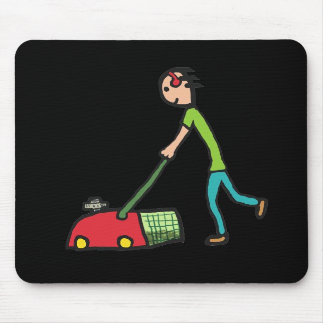 Rasenmäher Mousepad (Vorne)