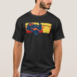 Rasenmäher Rad Vintag 80er Sunset T-Shirt