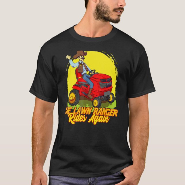 Rasenmäher Ranger fährt wieder Grass Mäher Gärtner T-Shirt (Vorderseite)