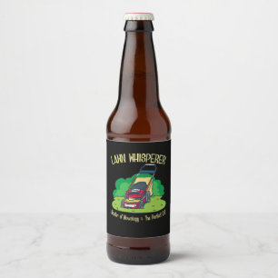 Rasenmäher - Rasenflüster Bierflaschenetikett