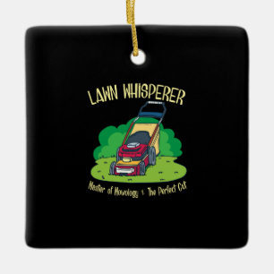Rasenmäher - Rasenflüster Keramikornament