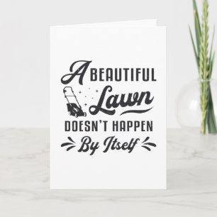 Rasenmäher Rasenmäher Eine schöne Gartenanlage Karte