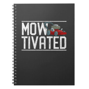 Rasenmäher, Rasenmäher und Rasenmäher Notizblock