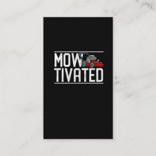 Rasenmäher, Rasenmäher und Rasenmäher Visitenkarte