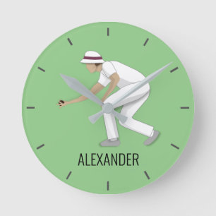 Rasenmäher Runde Wanduhr