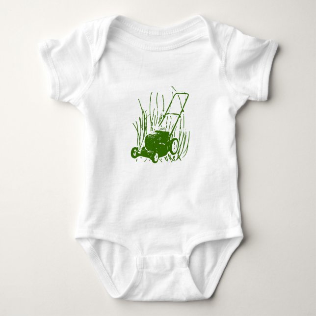 Rasenmäher-Säuglings-einteiliger Baby Strampler (Vorderseite)