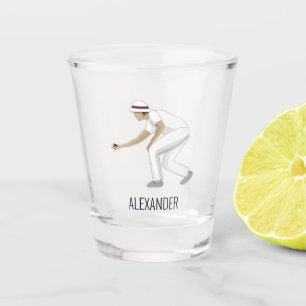 Rasenmäher Schnapsglas