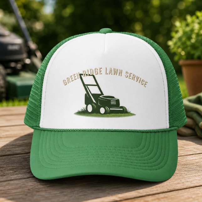 Rasenmäher-Service Truckerkappe (Von Creator hochgeladen)
