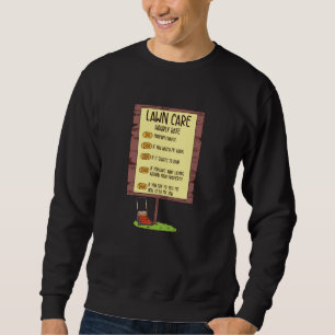 Rasenmäher - Stundenlohn für Rasenpflege Sweatshirt
