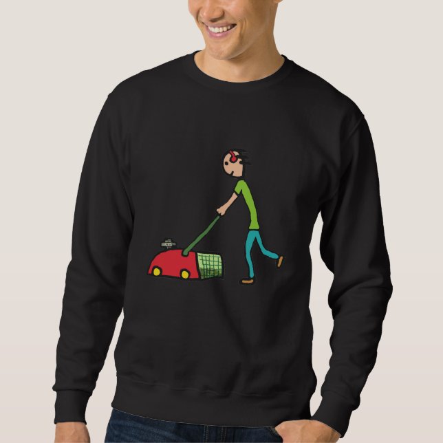 Rasenmäher Sweatshirt (Vorderseite)
