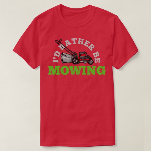 Rasenmäher T-Shirt (Design vorne)