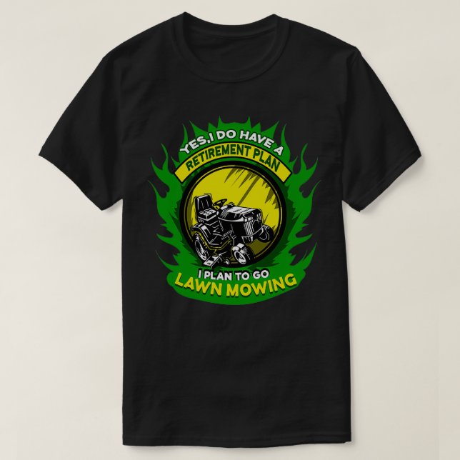 Rasenmäher T-Shirt (Design vorne)