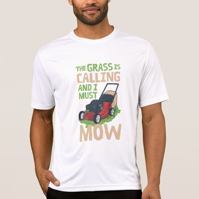Rasenmäher T-Shirt (Vorderseite)