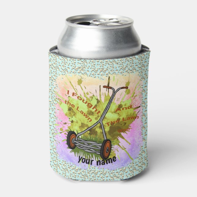 Rasenmäher Vater Dosenkühler (Kanne Vorderseite)