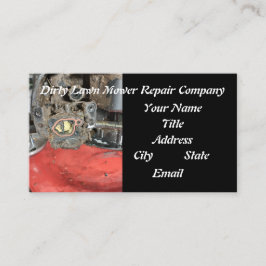 Rasenmäher verbessern Reinigung und Reparatur Visitenkarte