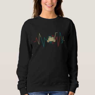Rasenmäher Vintag Hearbeat Garden Rasenmäher Sweatshirt