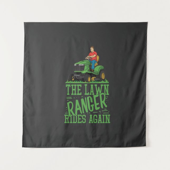 Rasenmäher Wandteppich (Vorderseite)