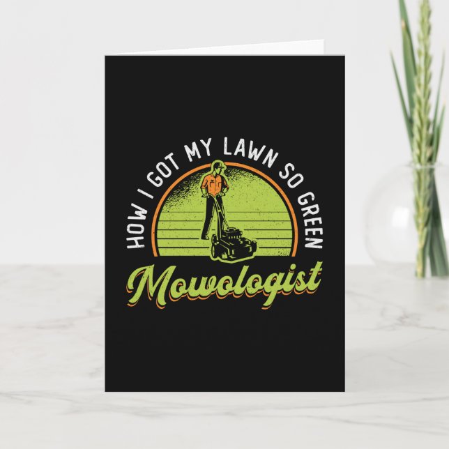Rasenmäher, wie ich meinen Rasenmäher mähen Got Karte (Vorderseite)