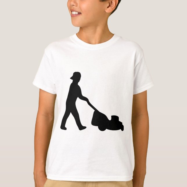 Rasenmäherikone T-Shirt (Vorderseite)