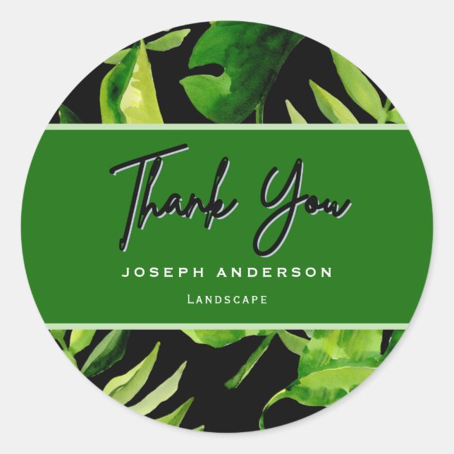 Rasenpfädermähen Beruflich Runder Aufkleber (Vorderseite)