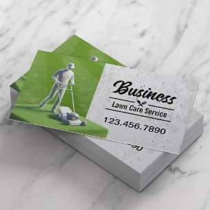 Rasenpflege Beruflicher Rasenmäher Visitenkarte