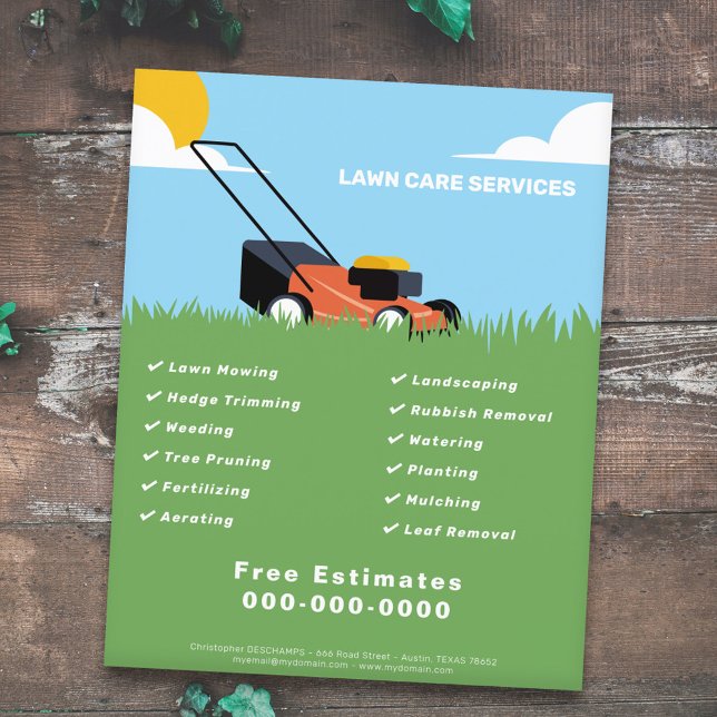 Rasenpflege-Flyer Flyer (Lawn Care Flyer)