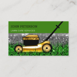 Rasenpflege Gras Schneiden Service Goldene Gras Visitenkarte