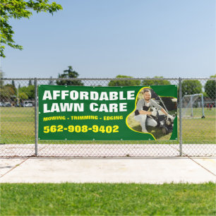 Rasenpflege individuell anpassbares Banner