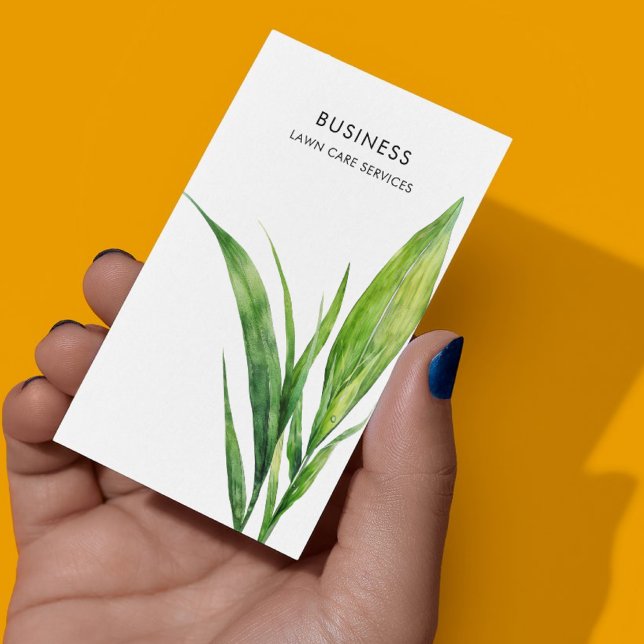 Rasenpflege Landscaping Moving Business Service Visitenkarte (Von Creator hochgeladen)