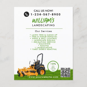 Rasenpflege Landscaping Mowing Cutting Business Flyer