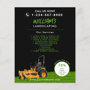 Rasenpflege Landscaping Mowing Cutting Business Flyer